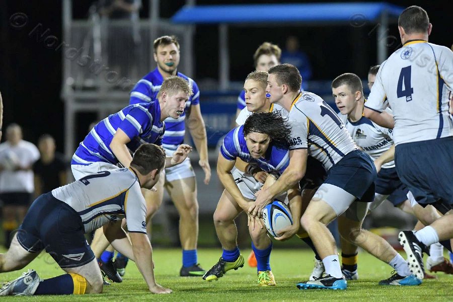Wheaton Men\'s Rugby vs Mass Maritime.  Photo by Keith Nordstrom